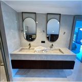 Dekozen Porselen Lavabo Özel Ölçüler - Beyaz - Mat Gri