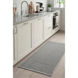 Dekozer Luna Antrasit Yolluk 80X150 cm | %100 Pamuk, Yıkanabilir, Banyo, Mutfak ve Yatak Odası Için - 80 x 150 cm