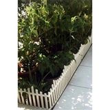 Dekozum 1 Metre Uzunluğunda Dekoratif Bahçe Çiti Plastik Beyaz Çit - 59 x 38