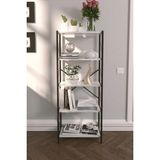 Dekozum 5 Raflı Modern Kitaplık Şıklık ve Düzeni Bir Arada Sunan Kitap Depolama Çözümü 150 cm - Beyaz
