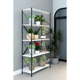 Dekozum Stone Saksılık Çiçeklik Saksı Rafı Çiçek Standı Çok Amaçlı Dekoratif Raf 150 cm - Beyaz