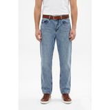 Dekploy Erkek Baggy Jeans Pantolon BGL-ST05448 - Buz Mavi - 30