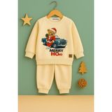 DeKuBaby Yılbaşı Temalı Bebek-Çocuk 2'li Eşofman Takımı ( Sweatshirt-Beli Lastikli Eşofman Altı ) - 4 Yaş