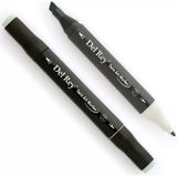 Del Rey GG3 Green Grey Twin Çift Uçlu Marker Kalem