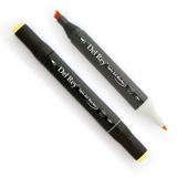 Del Rey GY163 Green Bice Twin Çift Uçlu Marker Kalem