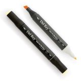 Del Rey Twin Marker BR109 Pearl White Keçe Uçlu Kalem