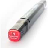 Del Rey Twin Marker Kalem F121 Fluoresc Coral Red 14 01 - Yok