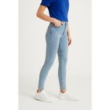 DELDNM Chara Kadın Buz Mavi Süper Skinny Fit Esnek Likralı Denim Jean Dar Paça Kot Pantolon