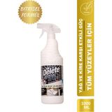 Delete Etkili Çok Amaçlı Ultra Güçlü Leke Çıkarıcı Temizlik Spreyi - Yağ, Kir ve Leke Çözücü 1000 ml