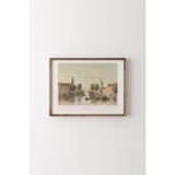 Delfshaven - Ahşap Desenli Çerçeve, Ceviz, 50 x 70