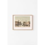 Delfshaven - Ahşap Desenli Çerçeve, Naturel, 50 x 70
