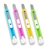 Deli 2054 Plastik Neon Dar Maket Bıçağı 9mm ( 0.4mm Kalınlık)( Sk5 Japon Çeliği)