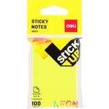 Deli A02202 Yapışkanlı Neon 76x51 cm 100 Sayfa Sticky Not Kağıdı