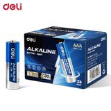 DELI Alkalin Pil AA (LR6) 4’lü Paket Uzun Ömürlü Mavi– Uzun Ömürlü, 10 Yıl Enerji Koruma