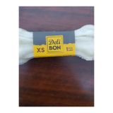 Deli Bon Preslenmiş Köpek Kemiği, 7 cm, Beyaz, XS
