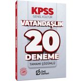 Deli Defteri 2026 KPSS Vatandaşlık 20 Deneme Çözümlü Deli Defteri Yayınları