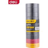 Deli Delı Elektrik Bandı 0.13MM x 18MM x 10M Izolasyon Bandı Çeşitli Renk (10’luset) - 0,13 x 18 mm - 001-Renkli - 10 Adet