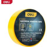 Deli Elektrik Yalıtım Bandı 0.13MM 18MM 10M Sarı Izolasyon Bandı