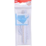 Deli G02404 4'lü 15 cm Cetvel Seti