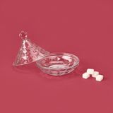 Deli Glass Cam Şekerlik - Şeffaf - 6 cm