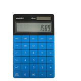 Deli Hesap Makinesi 12 digit Mavi