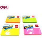 Deli Memo Paper Yapışkanlı Not Kağıdı 76 × 101 Mm 100 Yaprak 4 Renk
