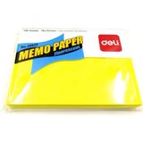 Deli Memo Paper Yapışkanlı Not Kağıdı 76 × 101 mm 100 Yaprak 5'li Sarı