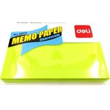 Deli Memo Paper Yapışkanlı Not Kağıdı 76 × 101 mm 100 Yaprak 5'li Yeşil