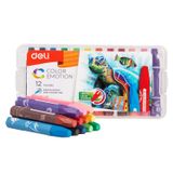 Deli Plastik Kutu Pastel Boya 12'li ColorKids