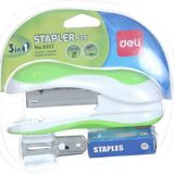 Deli Stapler Set 3`ın1 Zımba Makinesi