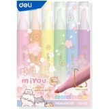 Deli U12-6C Macaron Pastel Renkler 6’lı Fosforlu Kalem