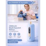 Deli VA10 Mavi Şarjlı Otomatik Elektrikli Kalemtıraş 2000MAH – 5 Kademe Uç Ayarlı, 6.9-12MM Jumbo Uyumlu, Type-C, Geniş Hazneli - Standart - Şrajlı Kalemtraş