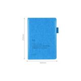 Deli Vegan Deri Kaplama Çizgili 144 Yaprak 80 Gr. A5 Defter Mavi