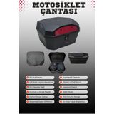 DELİBALTA Motorsiklet ARKA ÇANTA 58 LT Sırt Dayamalı ( Motosiklet TopCase )