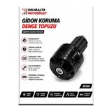 DELİBALTA MOTOSİKLET GİDON KORUMA TAKOZU DENGE TOPUZU METAL KOMPOZİT DARBE ÖNLEYİCİ SİYAH