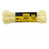 Delibon 22 cm M Boy 1'li Paket Beyaz Deri Press Köpek Kemik