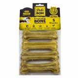 Delibon 4x12 cm Natural Deri Köpek Çiğneti Pres Kemik