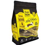 Delibon BLK25SNATURAL 12 cm S 25'li Natural Deri Köpek Çiğneti Pres Kemik