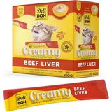 Delibon Creamy Dana Ciğerli Sıvı Kedi Ödülü 15 gr 100\'LÜ Paket