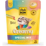 Delibon Creamy Karışık Ödül Maması Çeşit 15gr (32 Adet) Lezzetli Krema Ödülü Kediler İçin
