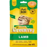 Delibon Creamy Lamb Kuzu Etli Sıvı Kedi Ödülü 5x15 Gr