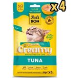 Delibon Creamy Ton Balıklı Kedi Ödül Maması 15 gr 5'li 4 Adet