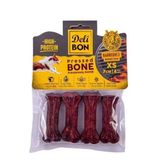 Delibon Deri Pres Barbekü Aromalı Kemik Xsmall 4x7 cm Köpek Ödül Maması