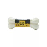 Delibon Köpek Ödül Deri Pres Kemik Beyaz (Xs) 7 Cm