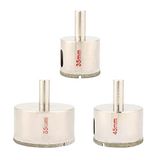 Delik Matkap Ucu, Porselen Mermer Cam Granit Karo 35mm 45mm 55mm Için Elmas Delik Testere Matkap Çekirdek Bit, Delik Testere Setleri