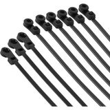Delikli Kablo Bağı Plastik Kelepçe 100LÜ Paket Siyah 3.6X150MM