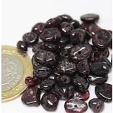 Delikli Lal (Granat) (Garnet) Taşı Mini Boy 50 Adet