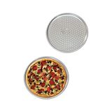 Delikli Pizza Tepsisi Lahmacun Pide Tepsisi 28 CM 2 Adet Çelik