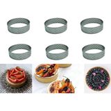 Delikli Tart Kalıbı 7X2 cm Yuvarlak 6 li - 1 Adet