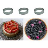 Delikli Tart Kalıbı Yuvarlak-3 ad-10x2 cm - 1 Adet